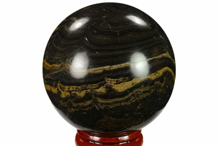 Polished Stromatolite (Greysonia) Sphere - Bolivia #134735